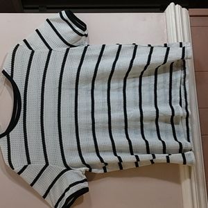 Who What Wear, XXL, White with black stripes